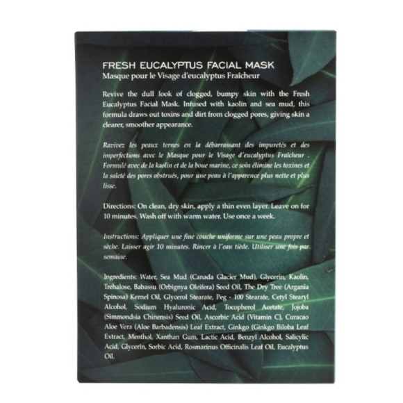 FRESH EUCALYPTUS FACE MASK - BOOSTS & DETOXES - VIVO PER LEI ALLURE - Picture 3 of 4